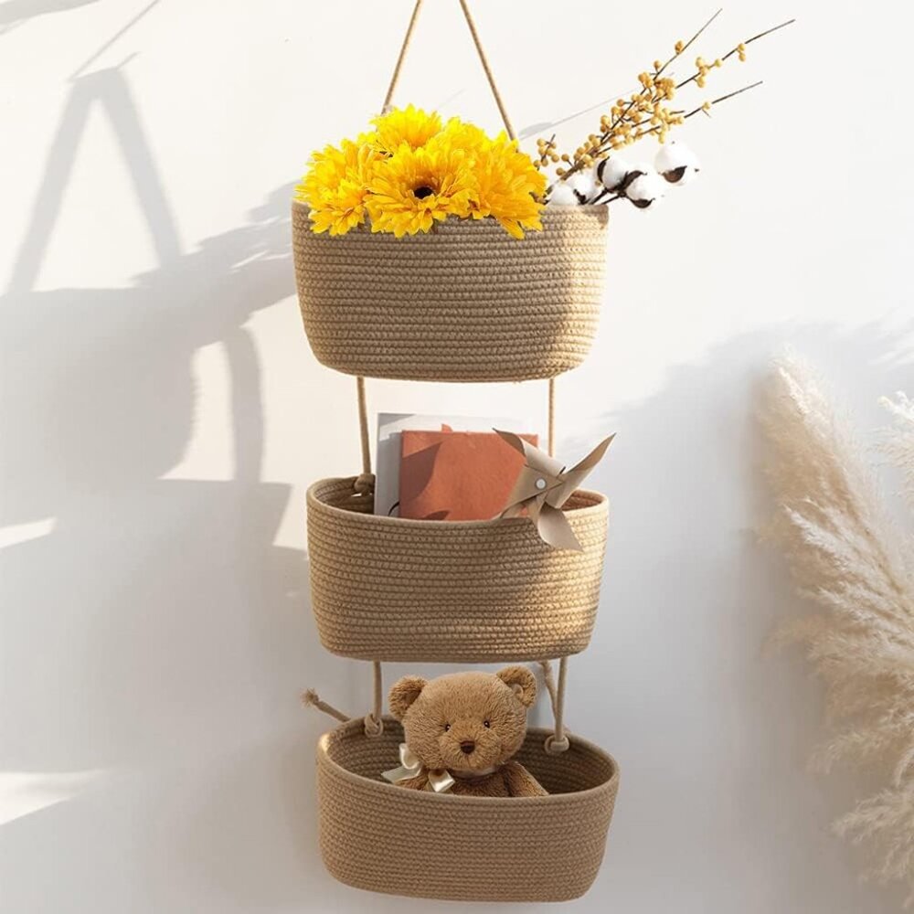 Over the Door  3-Tier Hanging Basket Set
